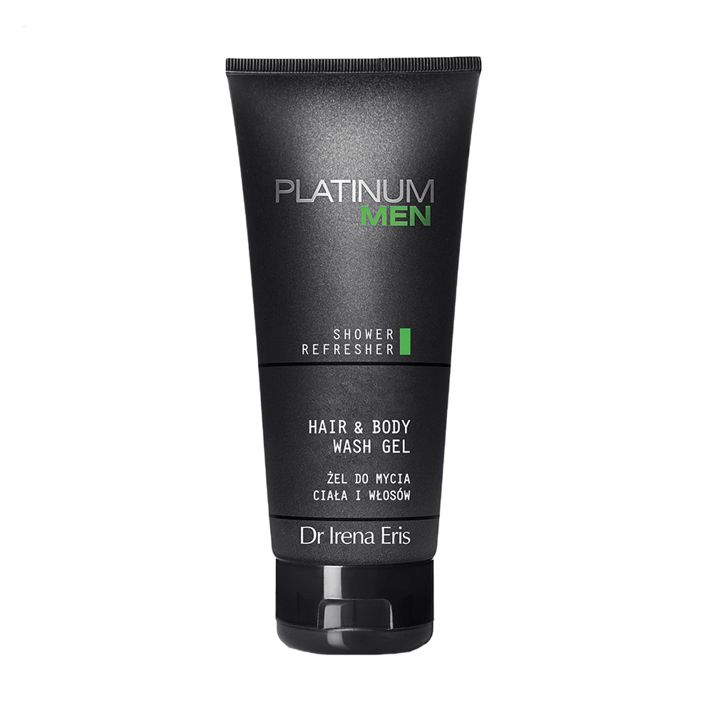 Чоловічий шампунь-гель для тіла та волосся Dr Irena Eris Platinum Men Shower Refresher Hair Body Wash Gel, 200 мл